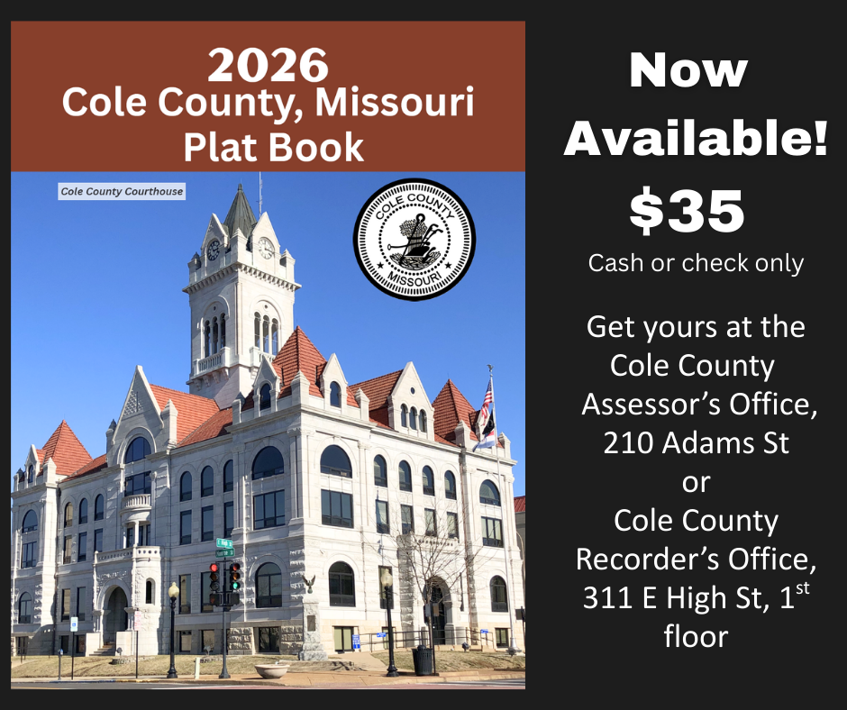 2026 Cole County Plat Book Notice